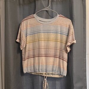 American Eagle Outfitters Multicolor Striped Tee